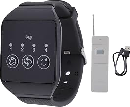 Wireless Pager Kit, Watch Style Water Proof Pager Device, RF Pager Receiver for Home Care Factory Use Hospital Staff Communication