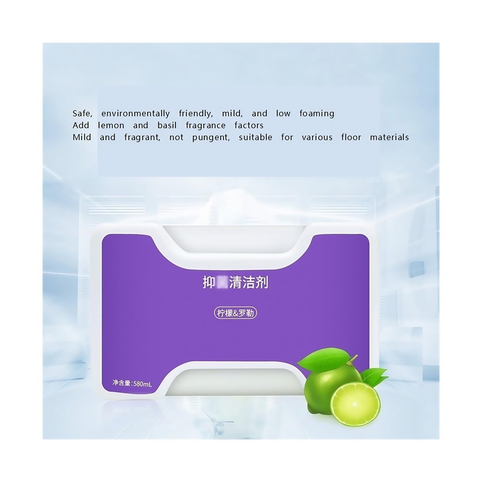 Solución limpiadora de Suelos con Aroma a limón (580 ml, 3 Unidades) - Detergente Neutro con pH Certificado CE for aspiradoras Robot, Compatible con Accesorios de la Serie Narwal.