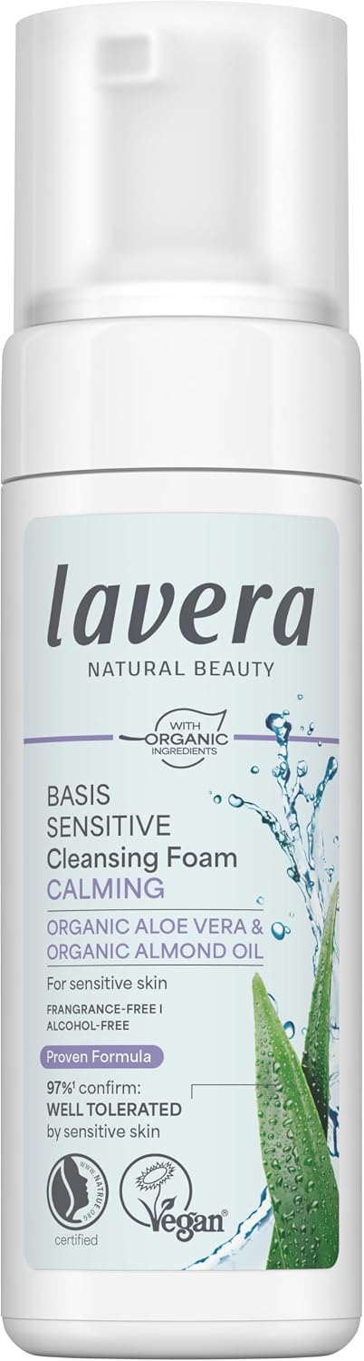 Lavera Organic Basic Sensitiv Calming Cleansing Foam 5.07 fl oz