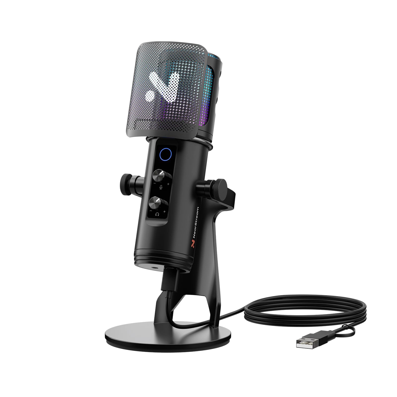 Amazon.co.jp: NearStream AM35U コンデンサーマイク スタンド付き usb