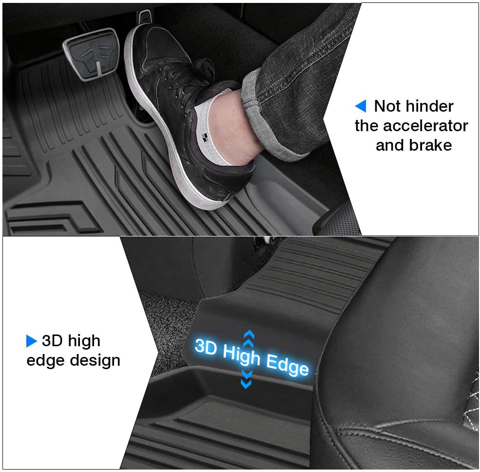 Super Cheap 🛒 Powerty Fit for Floor Mats BMW X3 X4 2018 2019 2020 2021 2022 2 Row Liner Set All Models TPE 3D Trunk Mat All-Weather Custom Fit Floor Liner Black