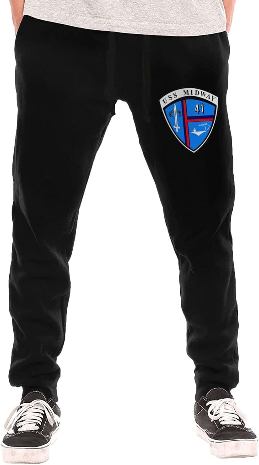 USS Midway Cv-41 Sweatpants Man Trousers with Pockets Joggers Sports Casual Pants