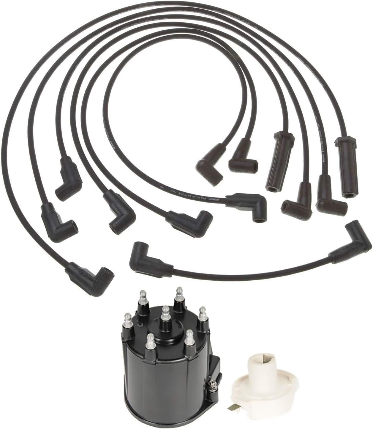 GM OE Distributor Cap Rotor & Pro Wires Kit for S10 S15 4.3L V6 VIN Z