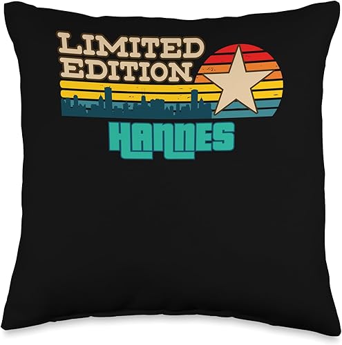 Almohada de edición limitada Khai Retro Radio Cassette Name Throw Pillow
