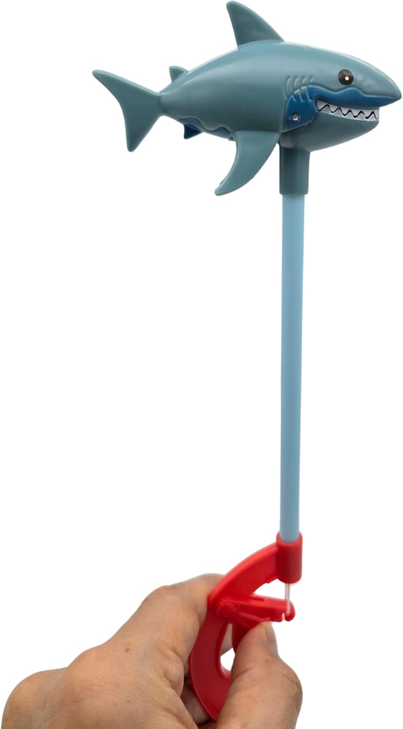 Small Shark Grabber Toy, Shark Snapper, Squeeze Trigger to Close Mouth, Phthalate-Free, Imported from Japan image 4