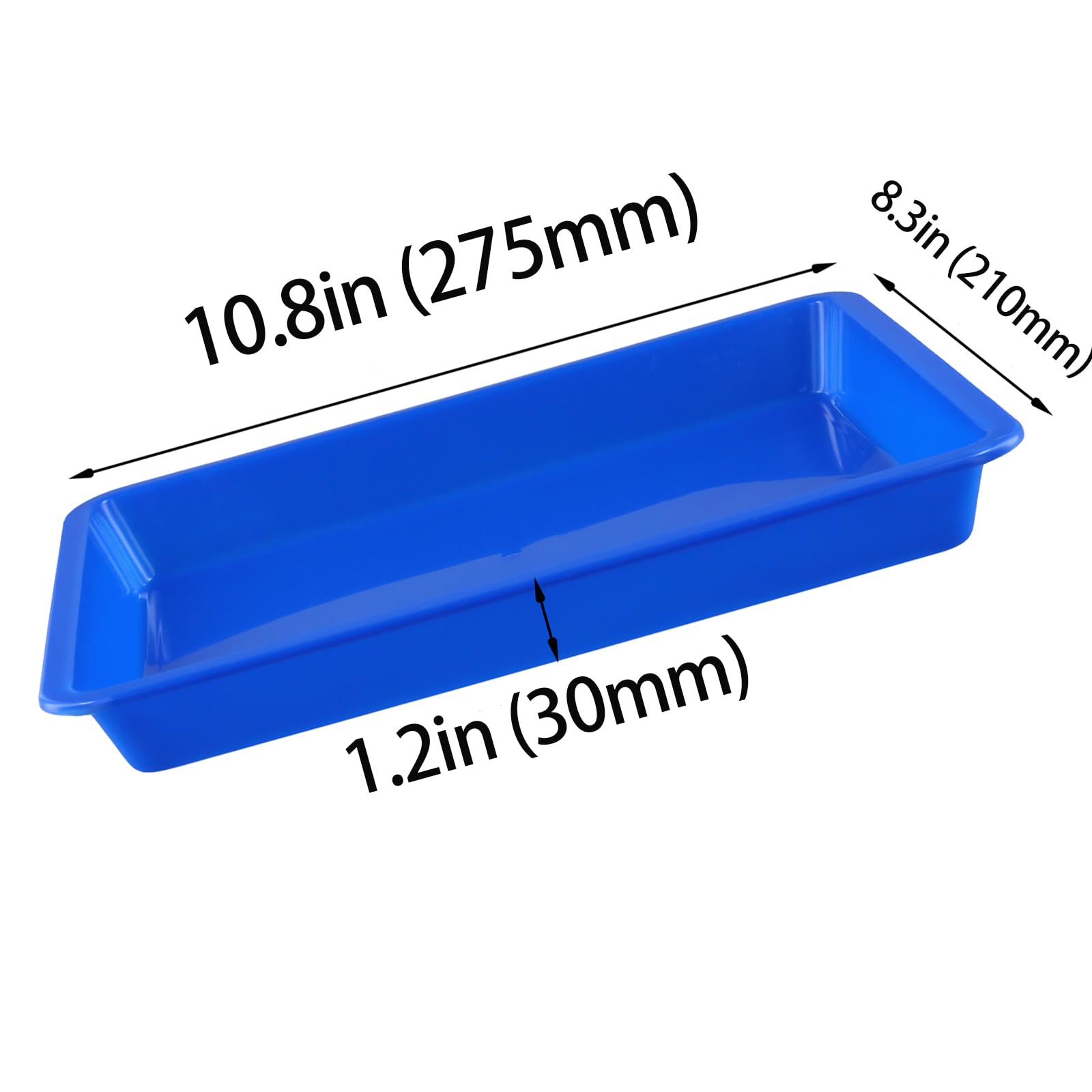 MUKSUET 20 PCS 27.5x21x3 cm Plastic Activity Trays, Multicolor Play Art Trays - Image 2