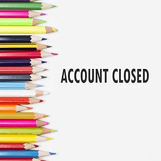 Large Pre Inked Account Closed Stamp, Perfect for Finance, Slim Design, Portable, Easy to Carry, Size Approx 3/4" x 2-1/4", Avail in Choice of 5 Ink Colors, Reinkable
