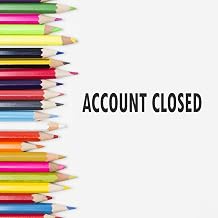 Account Closed Rubber Stamp, Office Supplies for Accountants, Wooden Handle Rubber Stamp, Uses Stamp Pad, Imprint Size Approx 1/2" x 1-1/2", Laser Engraved, USA Made