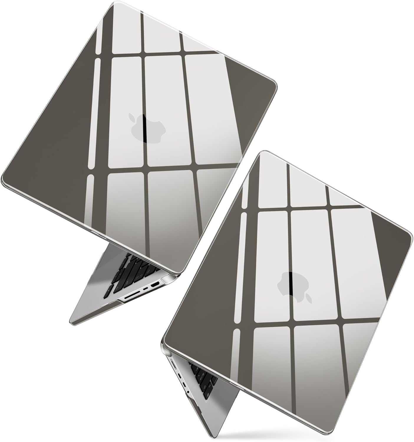 TWOLSKOO Compatible with MacBook Pro 14 inch M5 2026 2025-2021 Release M4 M3 M2 M1 Pro/Max Chip, Ultra Thin Plastic Hard Shell & Keyboard Cover & Screen Protector & Type C Adapter, Gray