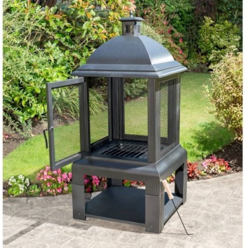 Aspen Log Extra large capacity Burner With Log Tray : Amazon.co.uk: Garden