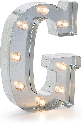 Vista 38 de Darice - Cartel de metal plateado con forma de letra Plata