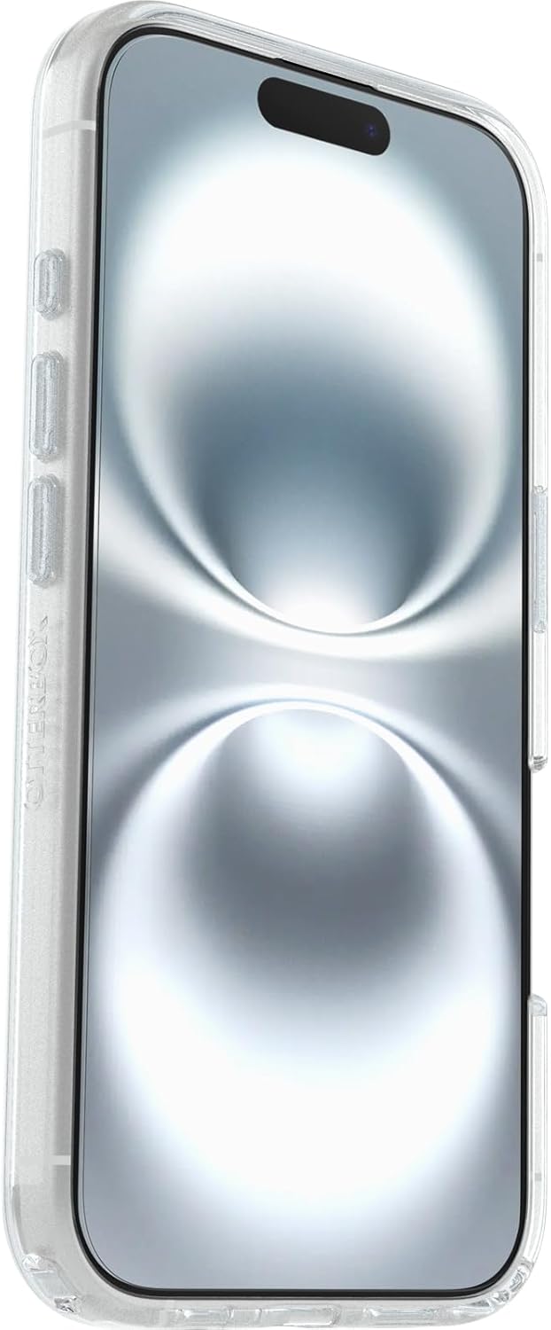 OtterBox Drop Protection Bundle for iPhone 16; Symmetry Series Clear MagSafe Case 3x Tested to Military Standard and Premium Glass Screen Protector, Clear