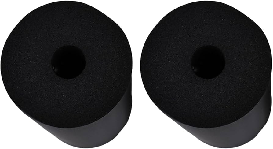 Set di 2 cuscinetti in schiuma per piedi, set di rulli di ricambio per esercizi in palestra, per panca pesi (170 mm
