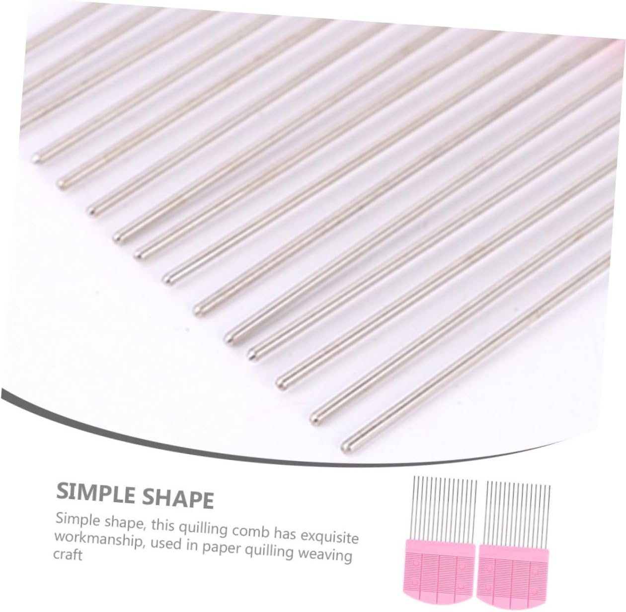 BEBEMOKO 2pcs Portable Quilling Paper Comb Tool for Greeting Cards Quilling Kit