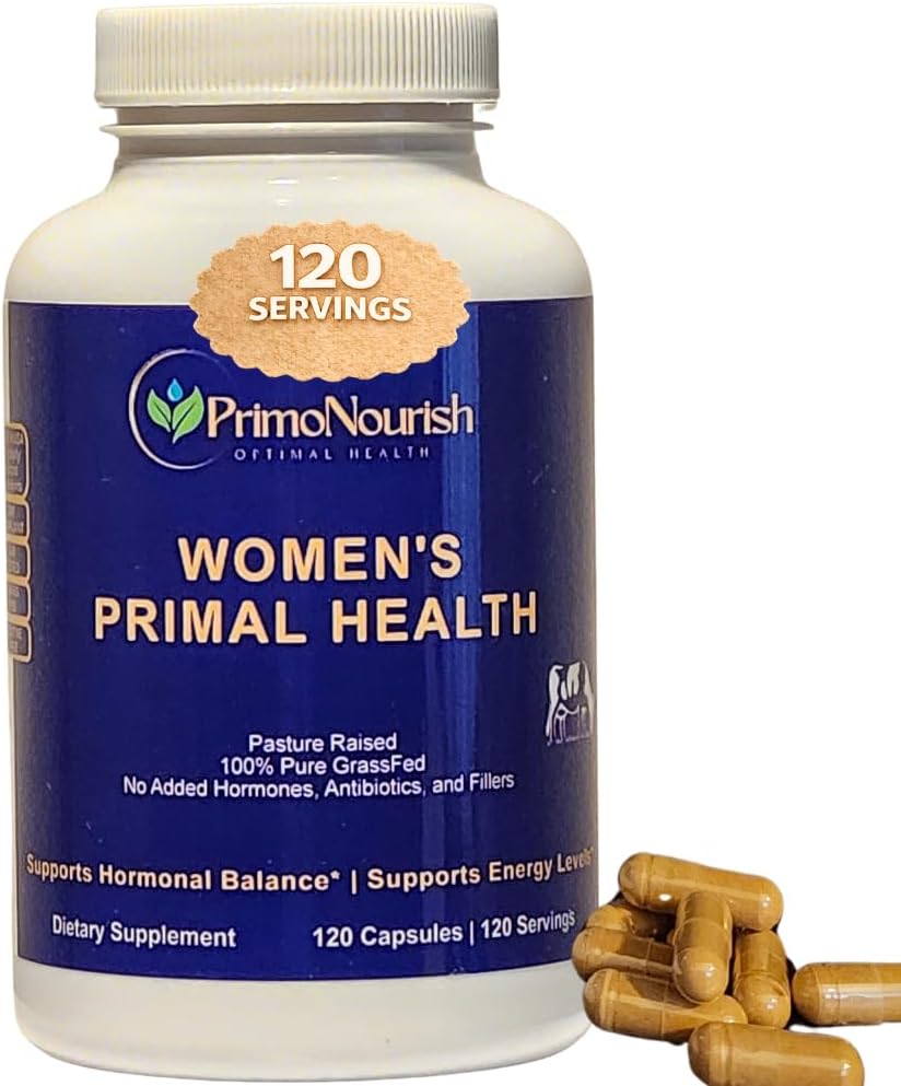 Grass-Fed Beef Organ Complex for Women, 120 Capsules | 6-Organ Whole-Food Formula | Hormonal Balance, Energy & Vitality Support | Additive-Free | 3rd-Party Lab Tested | Made in USA, GMP Facility