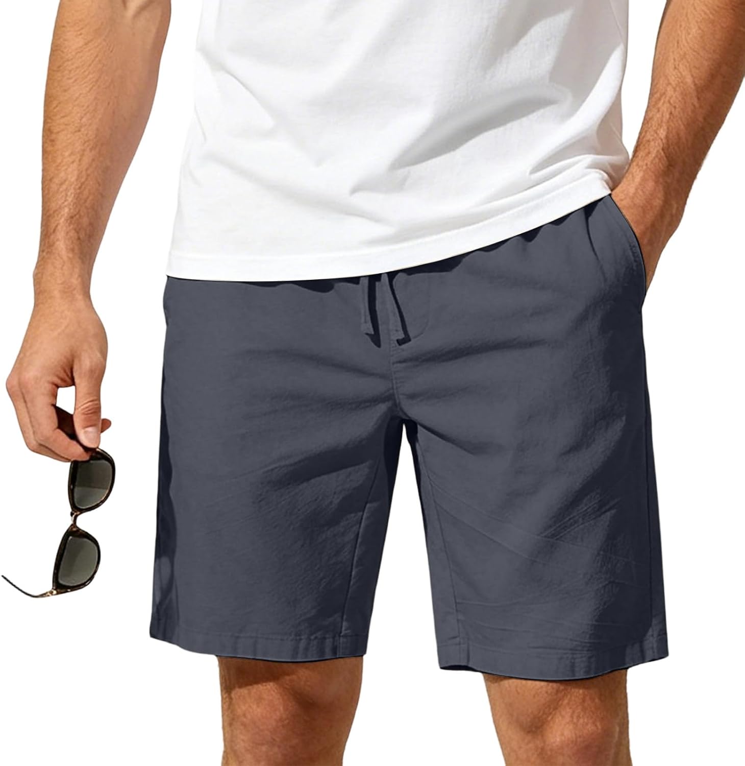 FQZWONG Men Shorts Workout Stretch Short Pant Summer Gym Shorts Lightweight Sport Pants Casual Hiking Trousers with Pocket