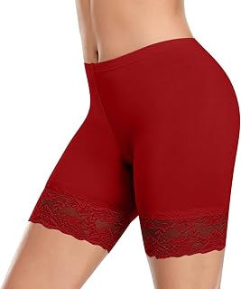 Seamless Shapewear for Women Lace Anti Chafing Under Dresses Shorts Cooling High Waisted Tummy Control Shorts
