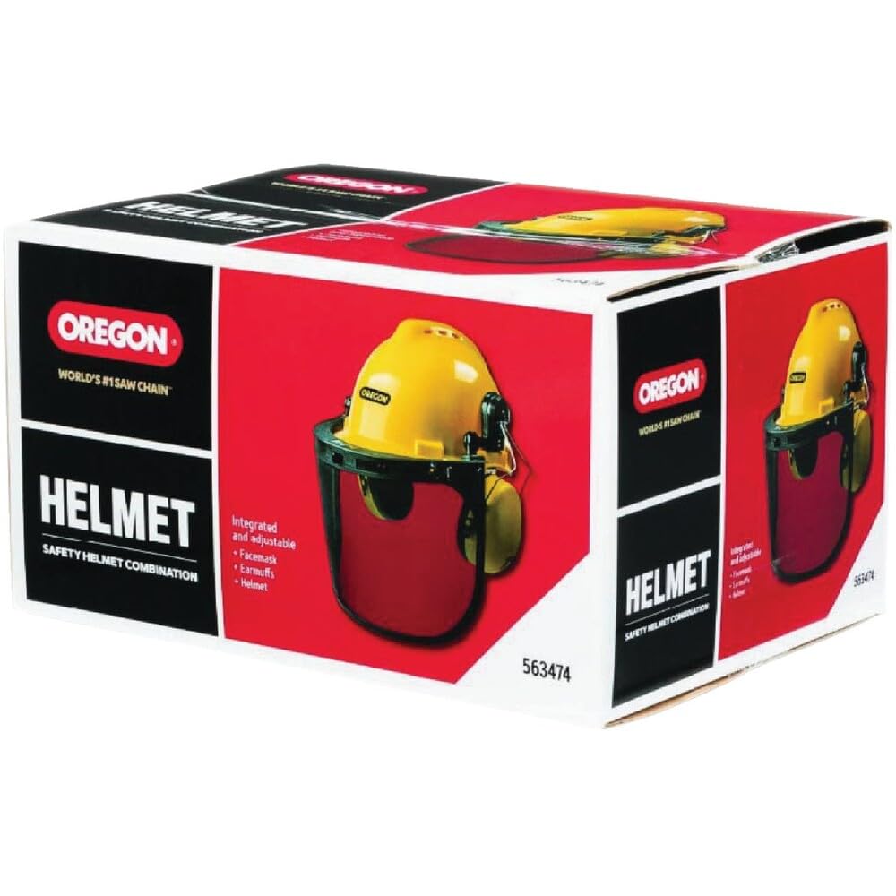Oregon Juego Combinado de Casco Protector de Seguridad para Motosierra con Visera | Juego combinado de casco protector y visera, cumple con las normas de seguridad de motosierra para tala y arboricultura