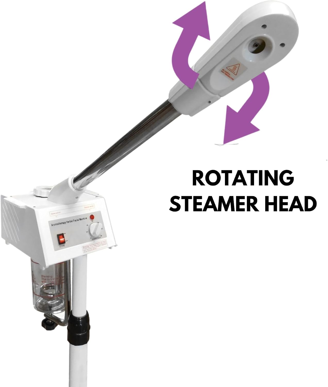 Facial Steamer Ozone Aromatherapy & Herbal Skin Care Therapy with a Glass Jar TLC-4001