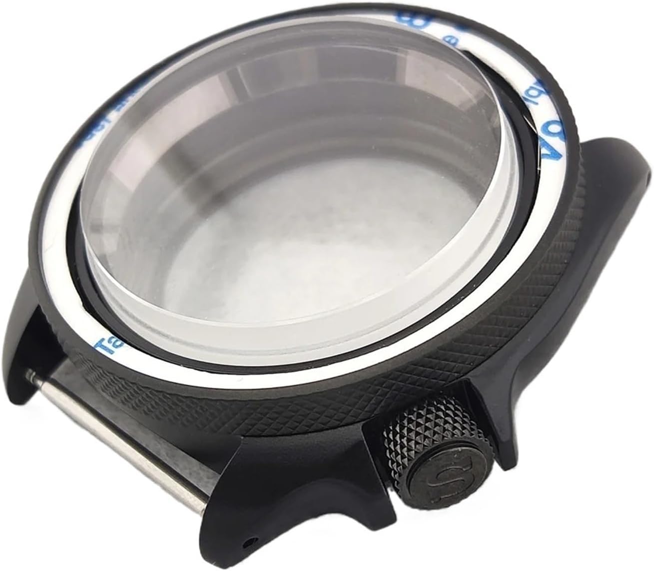 42mm Stainless Steel Watch Case for NH35/NH36 Movement with Sapphire Glass and Screw-in Crown
