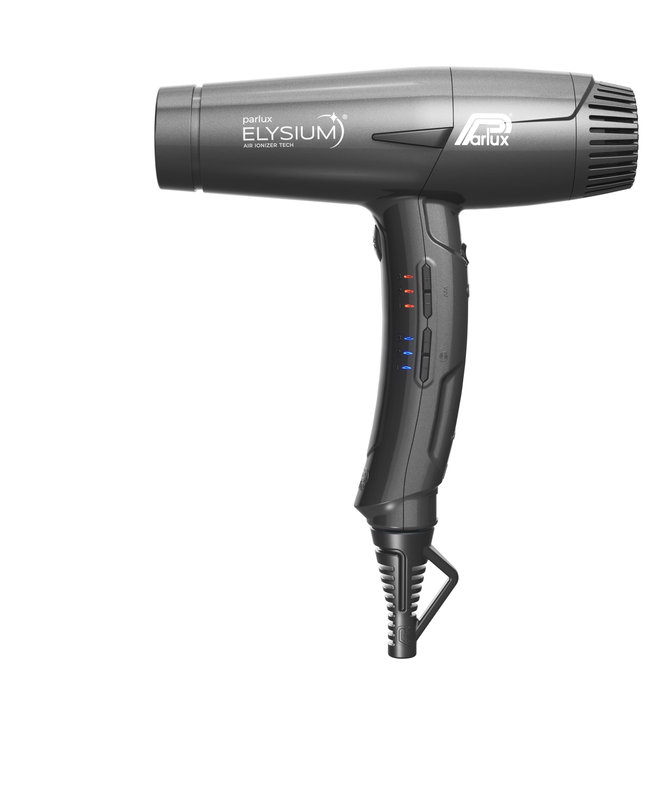 Parlux Elysium Hair Dryer Styling with 3 Speed & 3 Heat Settings (Titanium)