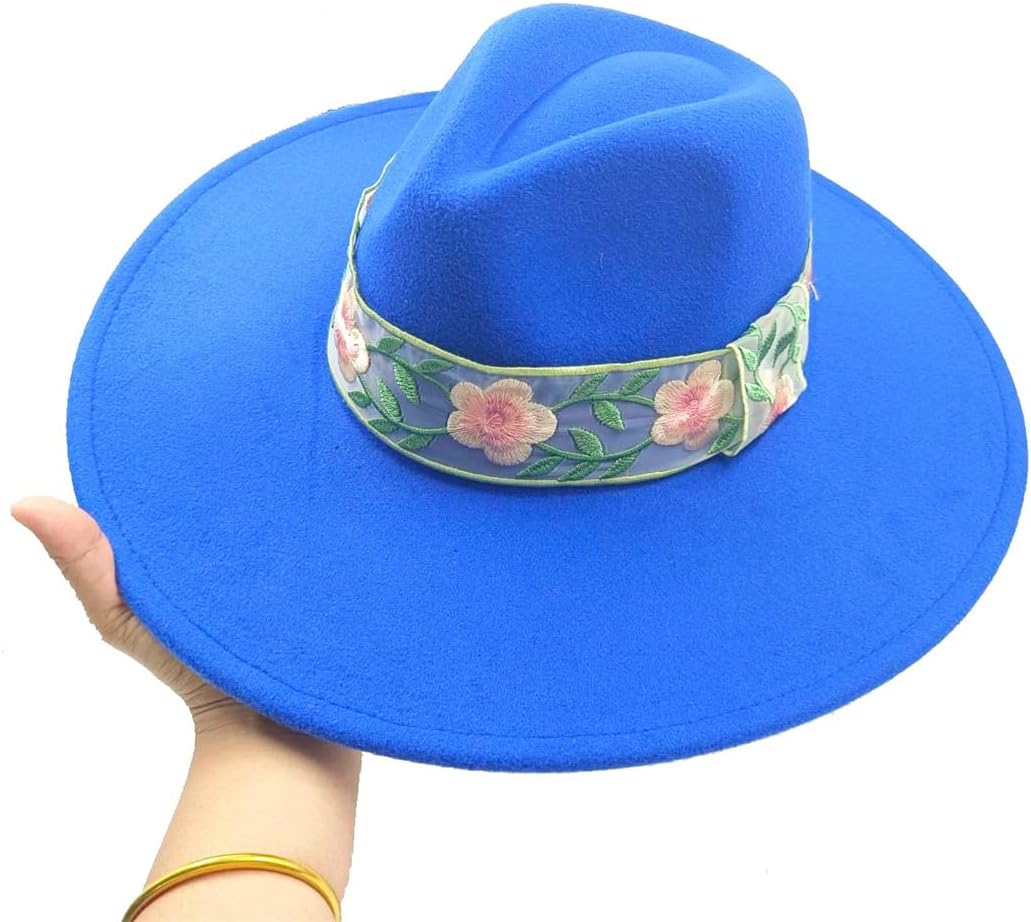 Fedora Hat Winter Men's and Women's Jazz Hat Fedora Wide Hat
