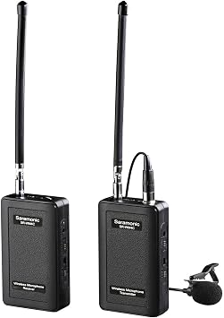 Saramonic SR-WM4C Wireless Lavalier Microphone System for Canon 6D 600D 5D2 5D3 Nikon D800 Sony DV DSLR Camcorders