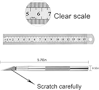 Vista 7 de Juego de 90 cuchillos de precisión para manualidades, corte, modelos, álbumes de recortes