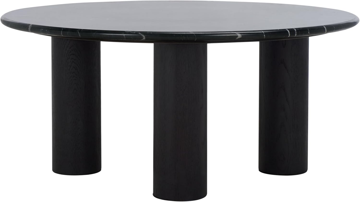 SAFAVIEH Couture Collection Tylee Black Solid Wood/Marble Coffee Table