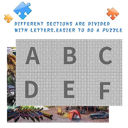 Image of Jigsaw Puzzles 2000 Pieces for Adults, Families Lakeside View Pieces Fit Together Perfectly