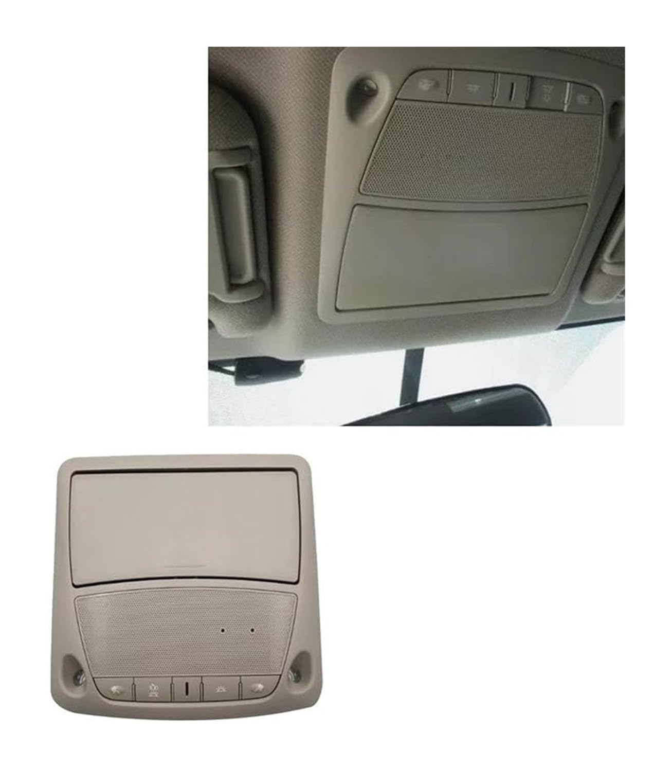 Car Console Ceiling Lamp for Nissan for Altima for Teana 2013-2018 26430-C990D Car Overhead Console Assembly Reading Light Sunroof Switch Panel Interior Dome