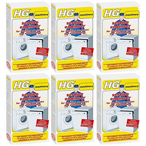 Image of HG Service Engineer Dishwasher and Washing Machine Descaler 200g (6 Pack)