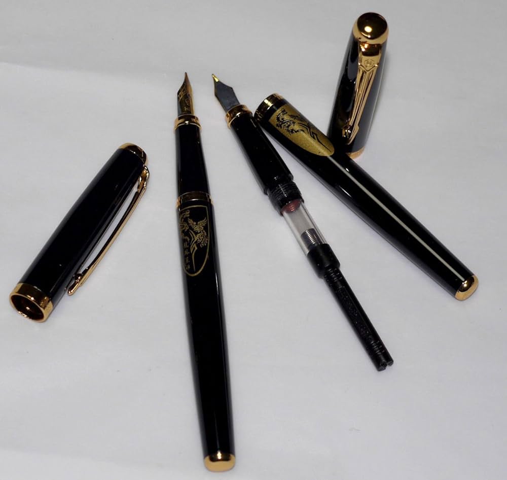 Amazon | 万年筆 【英雄】HERO 中国雑貨 西安民俗工芸美術品 文房具