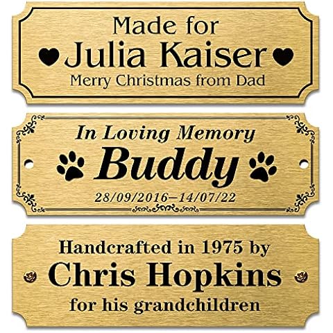 Personalized Solid Brass Engraved Name Plates Cover