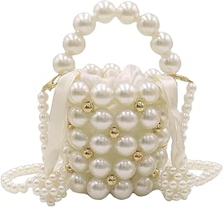 شنطة يد صغيرة مزينة باللؤلؤ للبنات من موستيوس مسائية مطرزة كتف للنساء لحفلات الزفاف والحفلات الراقصة