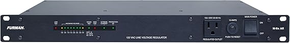 Furman M-8XAR Standard Level Voltage Regulator, Power Conditioner, 120 Volt, 15 Amp