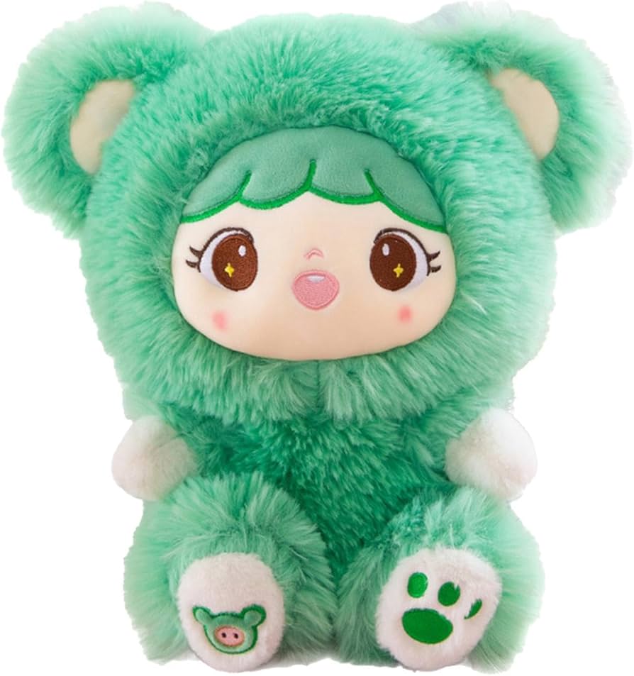 Amazon.co.jp: 緑のぬいぐるみ、緑のクマ - 15.75 インチのソフト