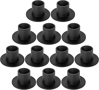 12 Pcs Black Candle Holders Sets Vintage Candlestick Holder Table Centerpieces Farmhouse Decor for Home Dinning Wedding Party Anniversary Housewarming Gifts
