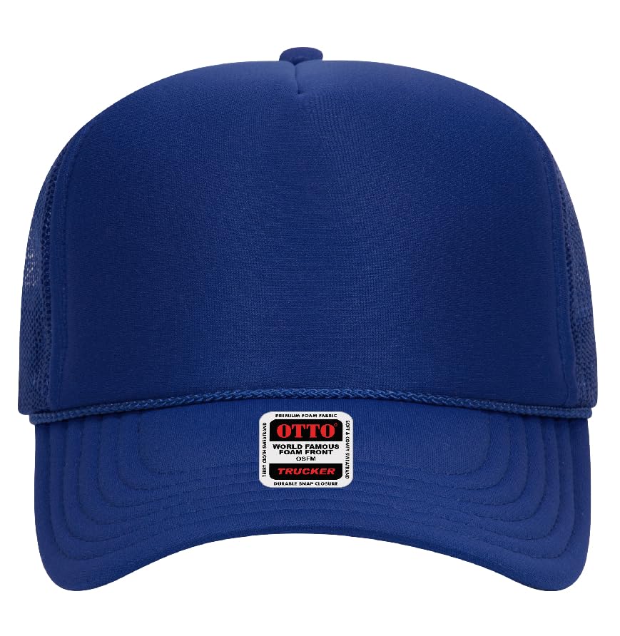 Image of Otto Cap 5-Panel High Crown Mesh Back Trucker Hat