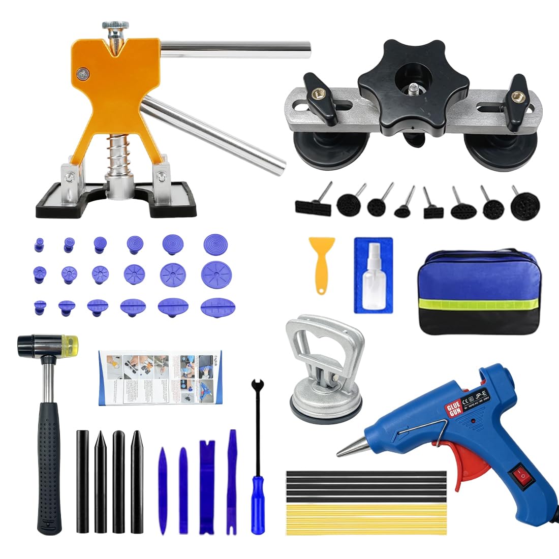 HiNADA Kit de réparation de Bosses pour Voiture, 55Pcs, Outil PDR