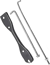 Perfecto Car Battery Bracket Holder Clamp to 35 AMP Compatible with MARUTI 800, ALTO and ALTO 800 (Set of Nut -Rods - Clamp)
