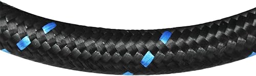 Miniatura 16 de Manguera de línea de combustible de acero inoxidable trenzado de 20 pies 6AN AN6, 3/8”, color plateado plateado,Negro -,Negro