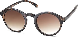 Sponsored Ad - TWELVE Medium Round Classic Frame Non-Polarized Sunglasses for Women and Men Vintage Style 100% UV Protecti...