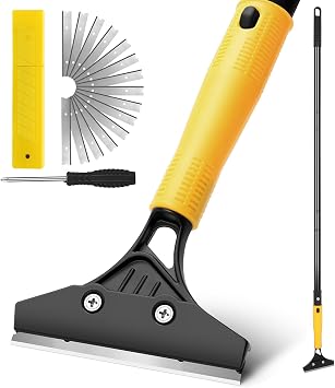 Heavy Duty Floor Scraper Tool with Long Handle 45.7"