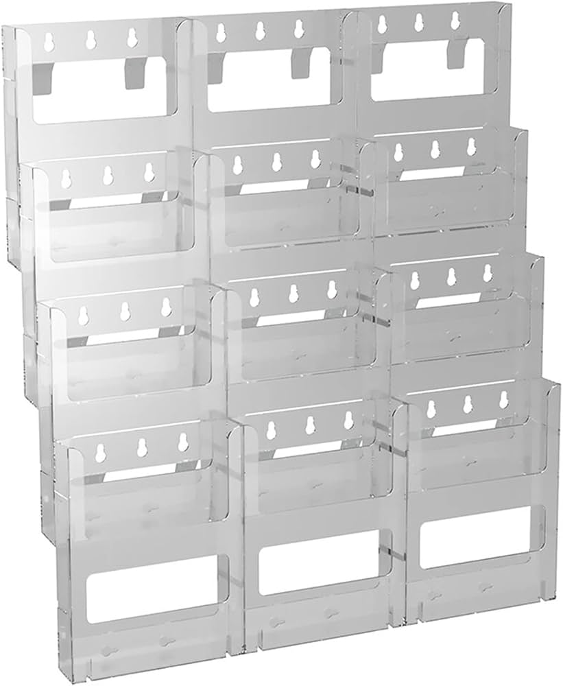 Amazon.com: Azar Displays 252323 12-Pocket Bifold Size Wall Mount