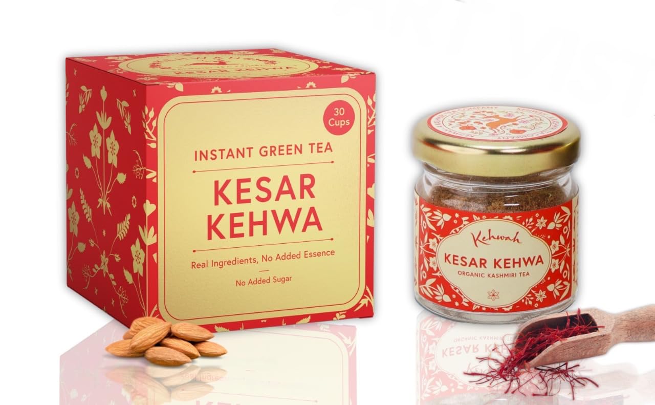 Kehwah.in | Kashmiri kesar kahwa - Instant Organic Herbal Tea | 30 Cups (B0C8D5FGQM) Amazon Price History, Amazon Price Tracker