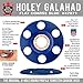 King Arthur's Tools Patented Flat Coarse Blue Holey Galahad Tungsten Carbide Disc for Woodworking, Shaping, and Smoothing - 7/8” Bore, Fits Most Standard 4 1/2
