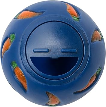 Niteangel Treat Ball, Snack Ball for Guinea Pigs, Rabbits, Hedgehogs and Other Small Pets Small, Blue