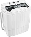 Pataku Portable Washing Machine, 17.6 Lbs Compact Mini Washer and Dryer Combo,Twin Tub Laundry Washer with Spin Cycle, Soaking Function Ideal for Apartment, Dorms, RVs Camping, Grey