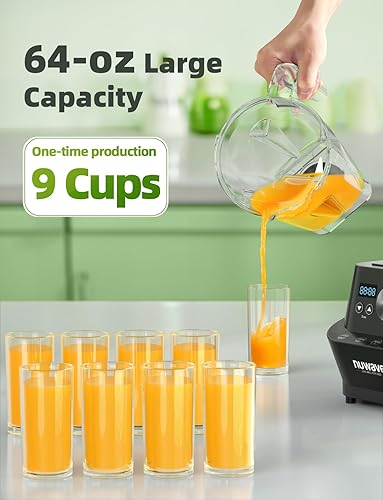 Miniatura 7 de Nuwave Infinity - Licuadora comercial de alta resistencia con motor de cobre de 2.5 HP y cuchillas cortadas con láser, dura 100 años, trituración